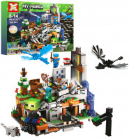 Конструктор Майнкрафт «Горная пещера Mini» со светом, 760 деталей, 11 фигурок